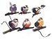 Accent Design Floral and Garden Accents Medium Bird Lark On Twig 3 Feather Assorted Color Image
