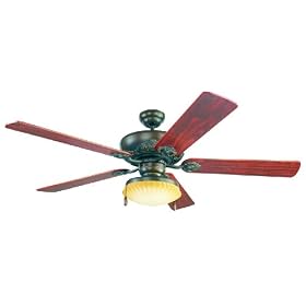 Yosemite Home Decor Wyndham RB 56-Inch Ceiling Fan with Light Kit, Oil Rubbed Bronze... by Yosemite Home Decor