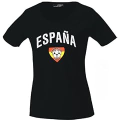 Spanien-Espana/Girlie Fan Shirt WM 2010 (James & Nicholson) S M L XL XXL 3XL, schwarz, S