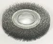 Westward 1GBL3 Crimped Wire Wheel, 6 In Dia, 0.0140 Wire