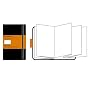 Album Japonais - Format de poche - Couverture rigide noire - 9 x 14 cm
