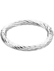 Sterling Silver Hinged Bangle