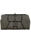 Women's Zahara Gunmetal PVC Opera Clutch: Gunmetal Clutch