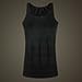 OrangeTag Men's Shaper Slimming shirt Elastic Sculpting Vest Black (L)