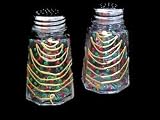 Christmas Trees Design - Hand Painted - Salt & Pepper Shakers, 2.5 oz.. Set of 2