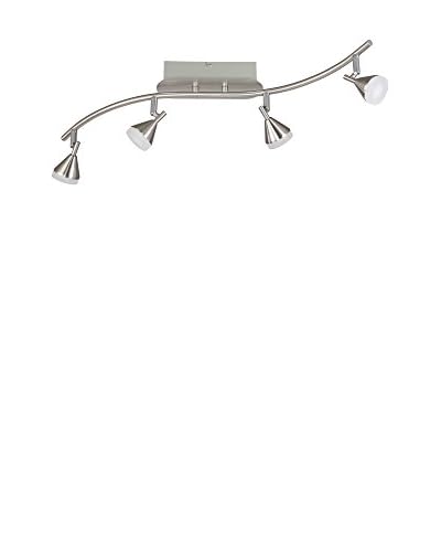 WOFI Lampada Da Soffitto LED Cameron Nickel matt