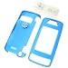 PCMICROSTORE Brand LG Voyager VX-10000 VX10000 Translucent Blue Snap-On Case Cover with Removable Swivel Belt Clip