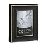 Black 'SILHOUETTE' silverplate album holds 80 photos - 4x6