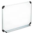 Magnetic Dry Erase Board, Melamine, 24 x 18, White, Aluminum/Plastic Frame