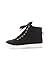 Soho Shoes New Women's Studded Quilted High Top Lace Up Sneaker