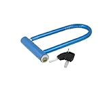 Sourcingmap a12101800ux0652 18cm Metal Motorcycle 2-Keys Security U-Lock - Blue