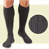 ACTIVA MENS MICROFIBER DRESS SOCKS CHRONIC LEG RELIEF BLACK LARGE