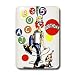 Birthday - Happy B/Day Personalized your name and age - Light Switch Covers - single ...