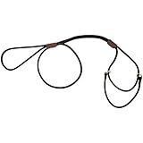 Mendota 8" 1/8" by 40" Martingale Show Lead, Black, Small