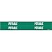 Brady 7217-4, 79851 Self-Sticking Vinyl Pipe Marker, (Pack of 50 Cards)
