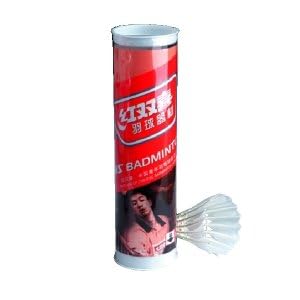 DHS Badminton Shuttlecocks # BO402A 6-Pack, Goose Feather Shuttlecock, Shuttlecocks by DHS