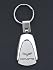 C6 Corvette Laser Engraved Teardrop Keychain