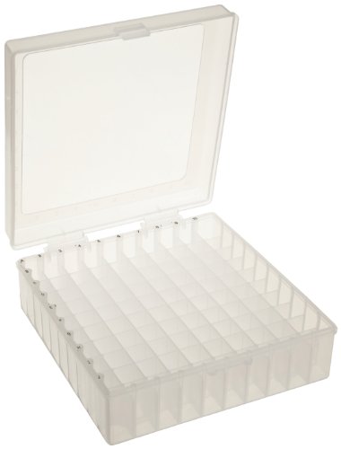 Scienceware 188510011 Natural Polypropylene Cryogenic Freezer Storage Box Rack, 6 Length x 5.7 Width x 2.2