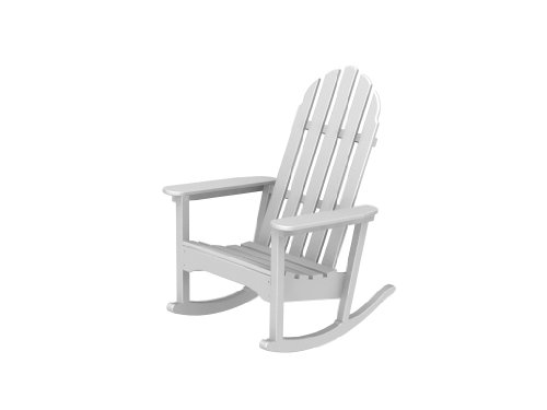 Polywood Classic Adirondack Rocking Chair Color: White