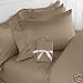 Solid Taupe 300 Thread Count Olympic Queen size Sheet Set 100 % Egyptian Cotton 4pc Bed Sheet set (Deep Pocket)