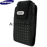Samsung Leather Tote Pouch with removable carry strap for Blackjack i607