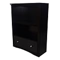 2 Shelf Bookcase with Drawer Espresso