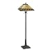 Lite Source LS-81767 Inglenook II Floor Lamp, Antique Bronze with Inglenook Tiffany Shade