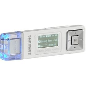 Samsung YP-U2JZW 1 GB Direct Insert USB Digital Audio Player (White)