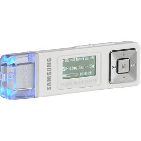 Samsung YP-U2JZW 1 GB Direct Insert USB Digital Audio Player (White)