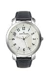 AK Anne Klein Black Leather Mother-of-Pearl Dial Women's Watch #9171MPBK