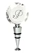 Rhinestone Monogram Winestopper - P