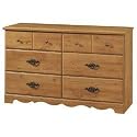 Furniture online: Country Style Country Pine Finish Double dresser