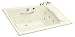 Kohler K-1360-H2-0 RiverBath quadrangle whirlpool with integral fill and chromatherapy, White
