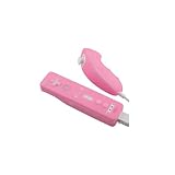 Wii Remote Control Nunchuck Silicone Skin - Pink