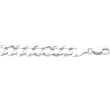 14K White Gold Comfort Curb Chain Bracelet - 7.00mm - 8.5 inch