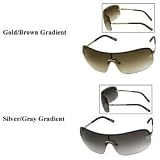 Hugo Boss Oversized Sunglasses 0017 S: Gold Brown Gradient by