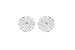 SPINNING Jewelry Ohrstecker 925 Sterling Silber "MINI BLOSSOM" Weiss 112208