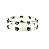 Hematite Magnetic Bracelet - Silver Square