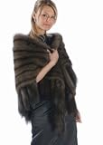 Sable Fur Stole - Russian Sable Fringed Fur Stole