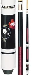 Eight Ball Rose Adjustable Weight Raminwood Rage Economy Two-Piece Billiard Cues