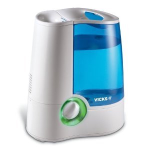 Vicks Warm Mist Humidifier with Auto Shut-off Medicine Cup Allows the Use of Vicks Vaposteam or Kaz Inhalent to Produce a Medicated Vapor That Sooths