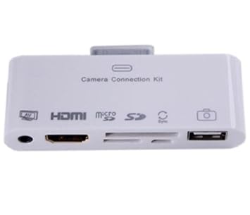【クリックでお店のこの商品のページへ】【PCASTORE】 iPad/iphone/ipod ios8対応 6in1 カードリーダー＆HDMI＆ AVコネクションキット【ios8.1対応】： パソコン・周辺機器