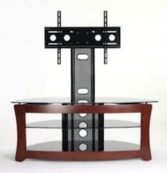 Modern Wood Living Room Rich Espresso 50-in Foldtech TV Stand with Multi Purpose Mounting System