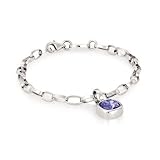 CHIC: Stainless steel bracelet made with CRYSTALLIZEDTM - Swarovski Elements. (VIOLET)