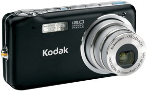 Kodak EASYSHARE V1233 - Digital camera - compact - 12.0 Mpix - optical zoom: 3 x - supported memory: MMC, SD, SDHC - black