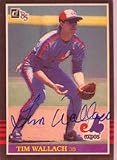 Tim Wallach, Montreal Expos, 1985 Donruss Autographed Card
