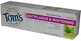 Antiplaque & Whitening, Fluoride-Free Toothpaste, Spearmint, 5.5 oz (155.9 g) by Tom's of Maine