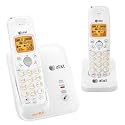 AT&T DECT 6.0 White/Grey Digital Dual Handset Cordless Telephone (EL51209)