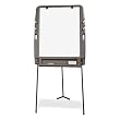 Portable Flipchart Easel,w/Dry-erase Surface,35"x73",CCL GY