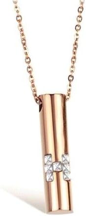 Happy Jewelry New Titanium Stainless Steel Happy Bamboo Stylish Innovative Pendant Necklace with a Gift Box and a Nice Small Gift